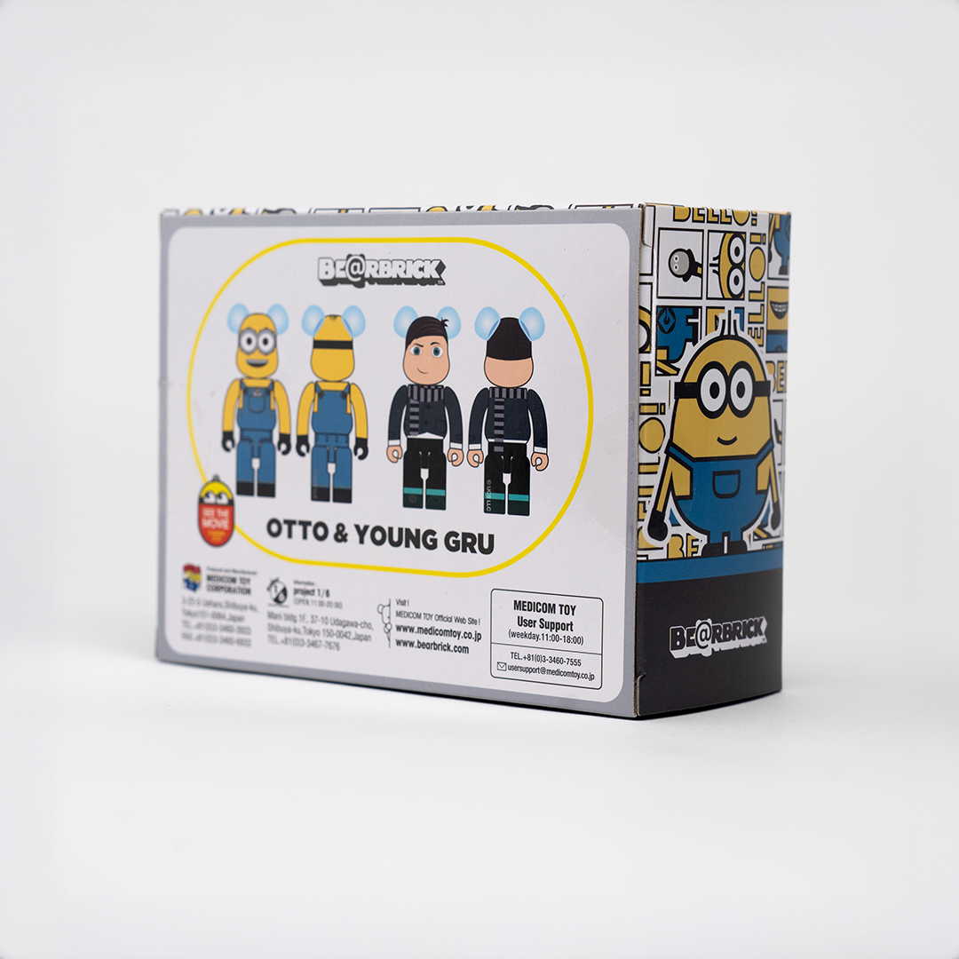 BEARBRICK 100% - Otto & Young Gru (2 figurines)