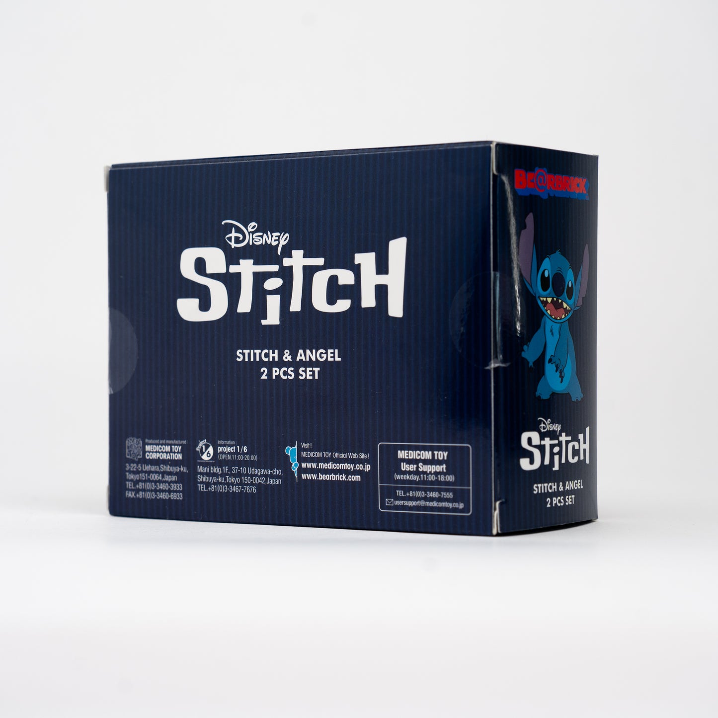 BEARBRICK 100% - Stitch & Angel (2 figurines)