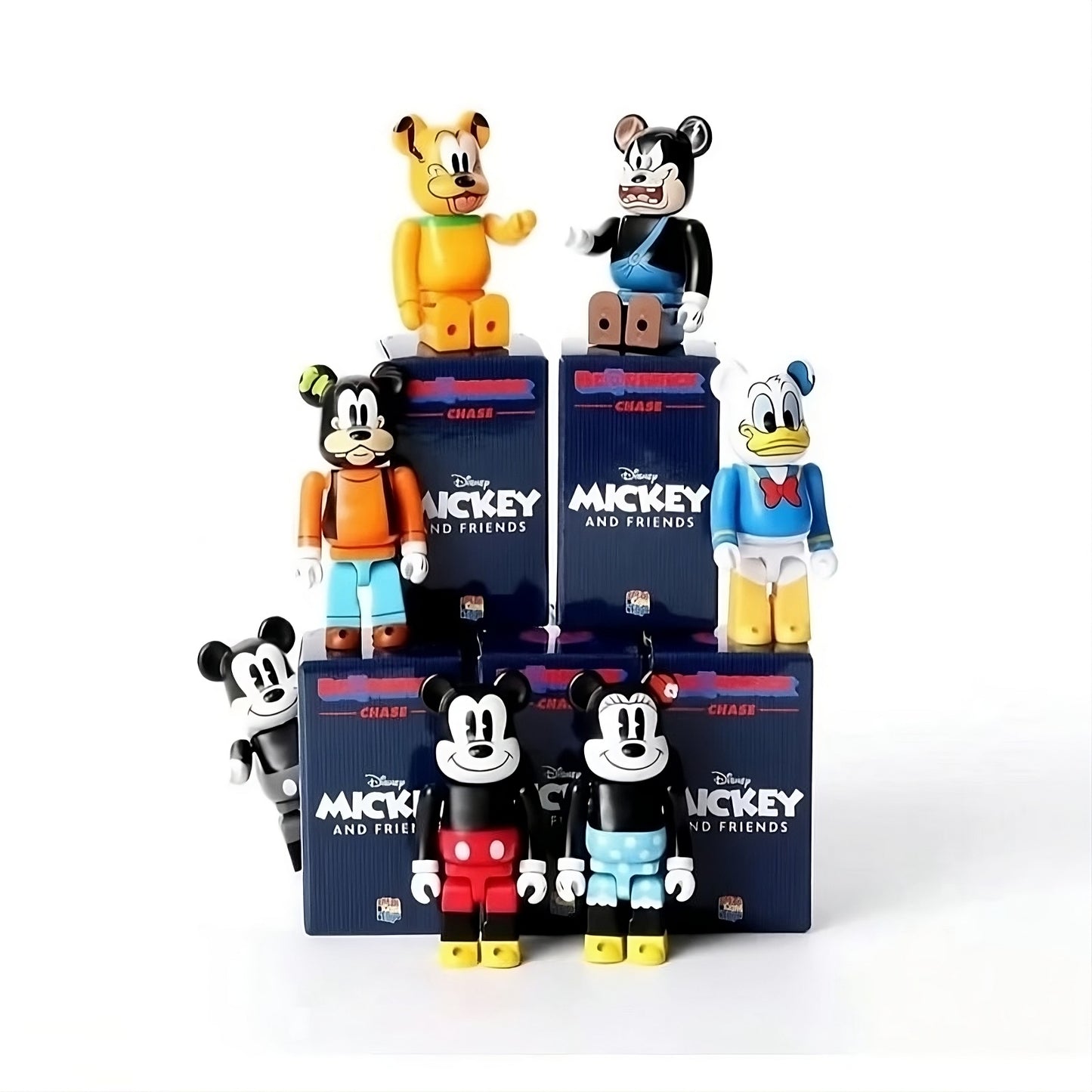 BEARBRICK 100% - Display Mickey & Friends (12 BLIND BOXES)