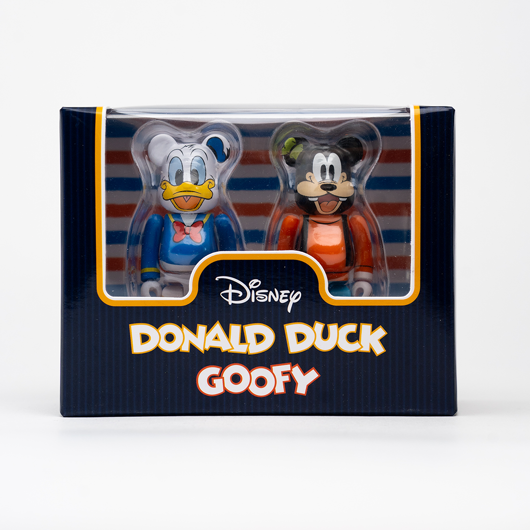 BEARBRICK 100% - Donald Duck et Goody (2 figurines)