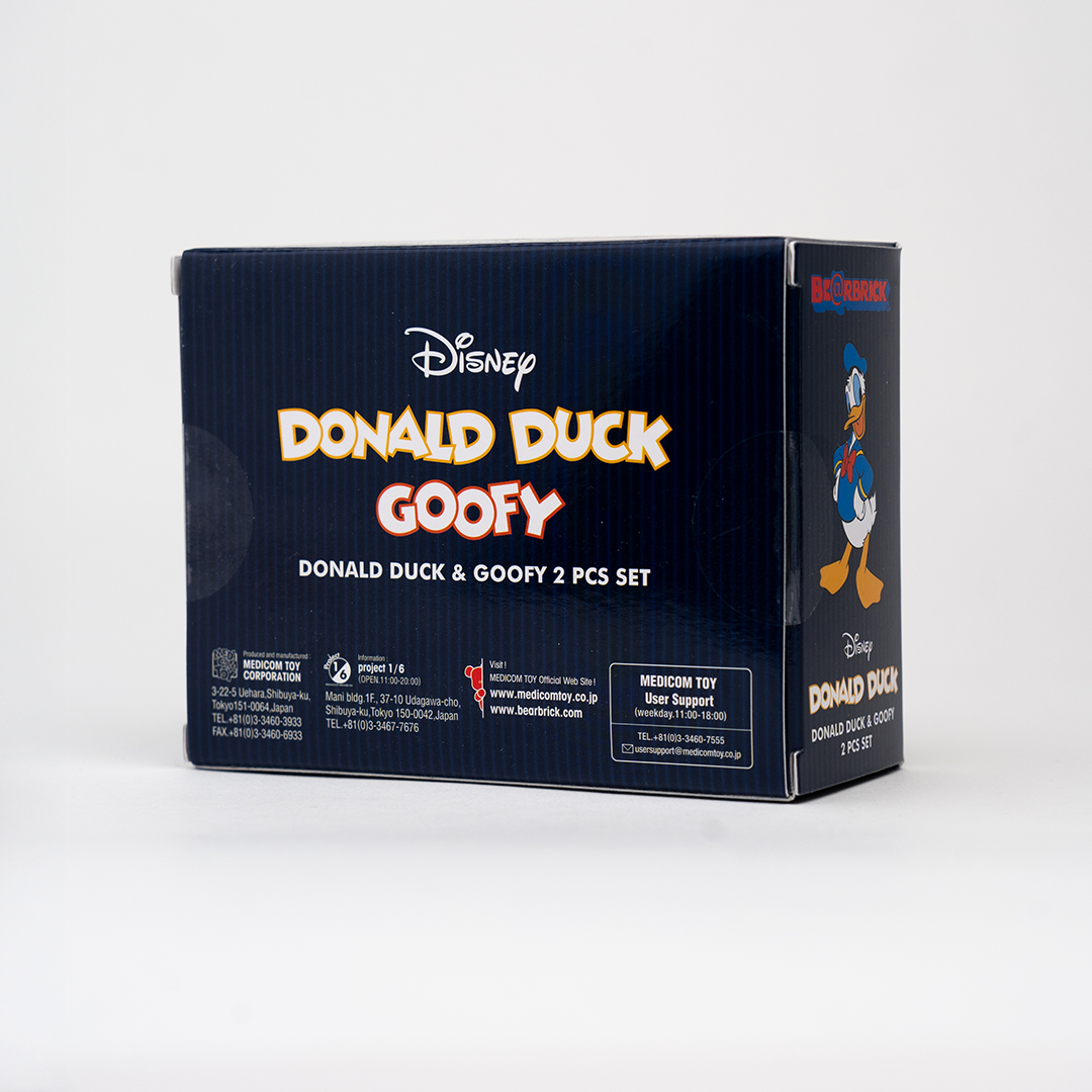 BEARBRICK 100% - Donald Duck et Goody (2 figurines)