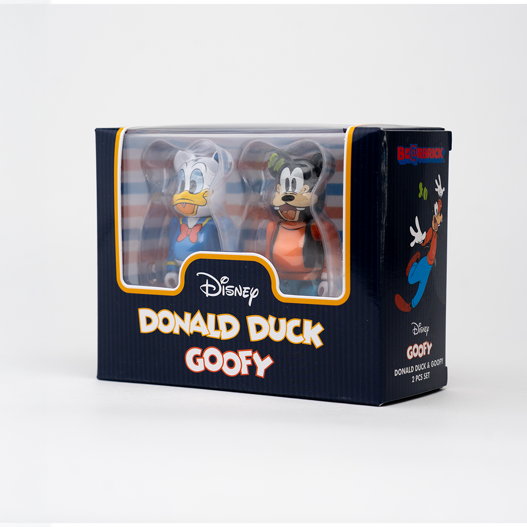 BEARBRICK 100% - Donald Duck et Goody (2 figurines)