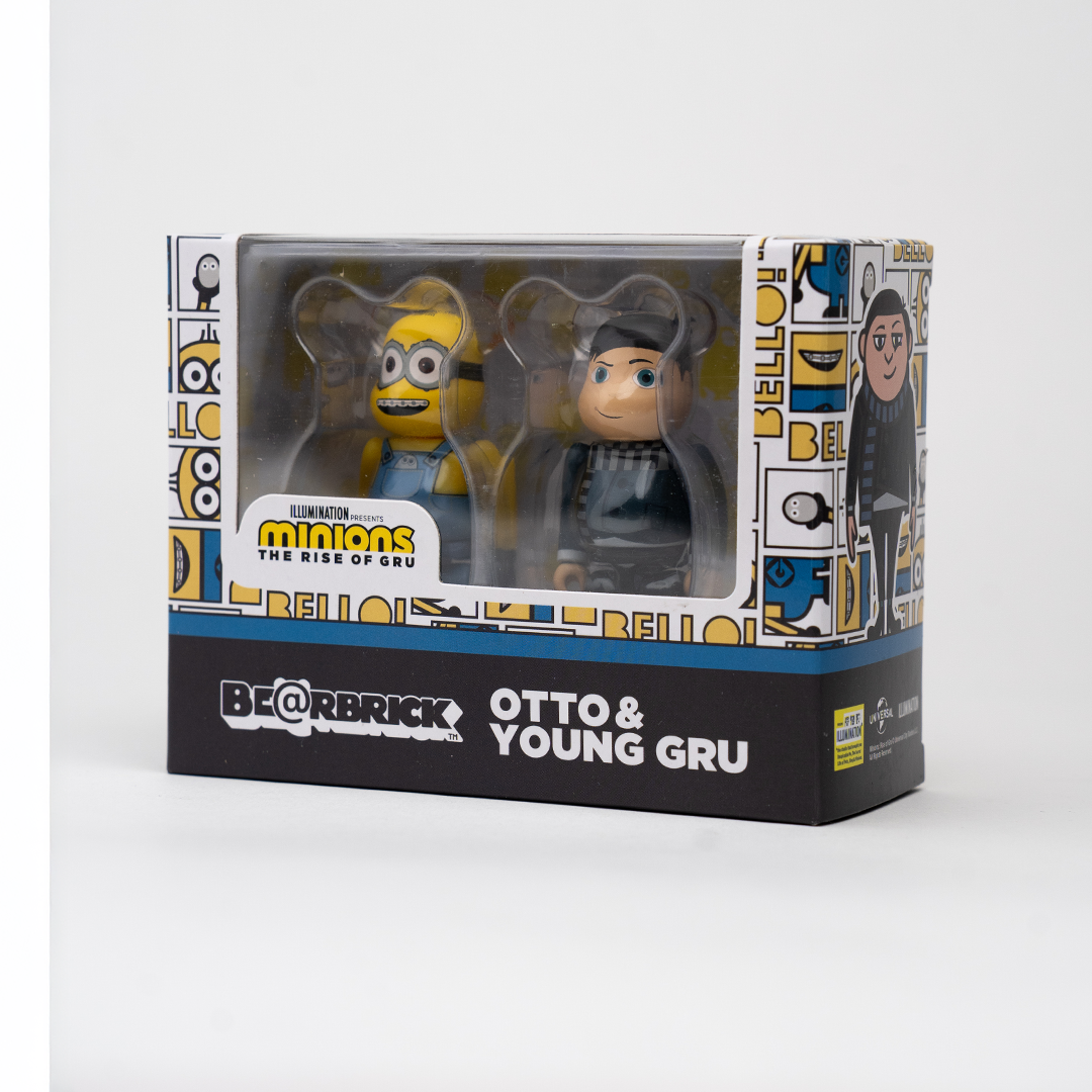 BEARBRICK 100% - Otto & Young Gru (2 figurines)