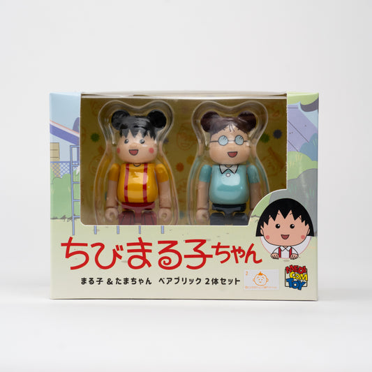 BEARBRICK 100% - Chibi Maruko-chan - Maruko & Tama-chan (2 figurines)